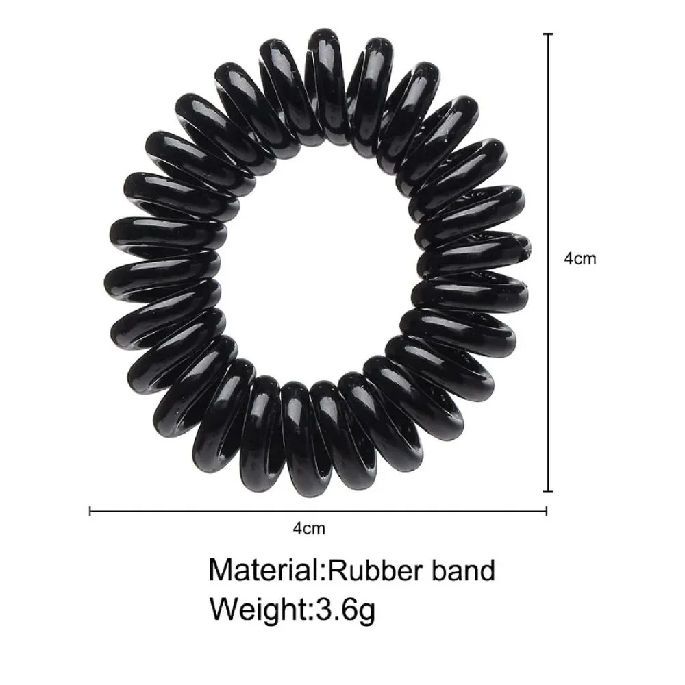 8 Pack Spiral Hair Ties, Traceless Hair Rings for Thick Hair, Multicolor - Picture 6 of 7